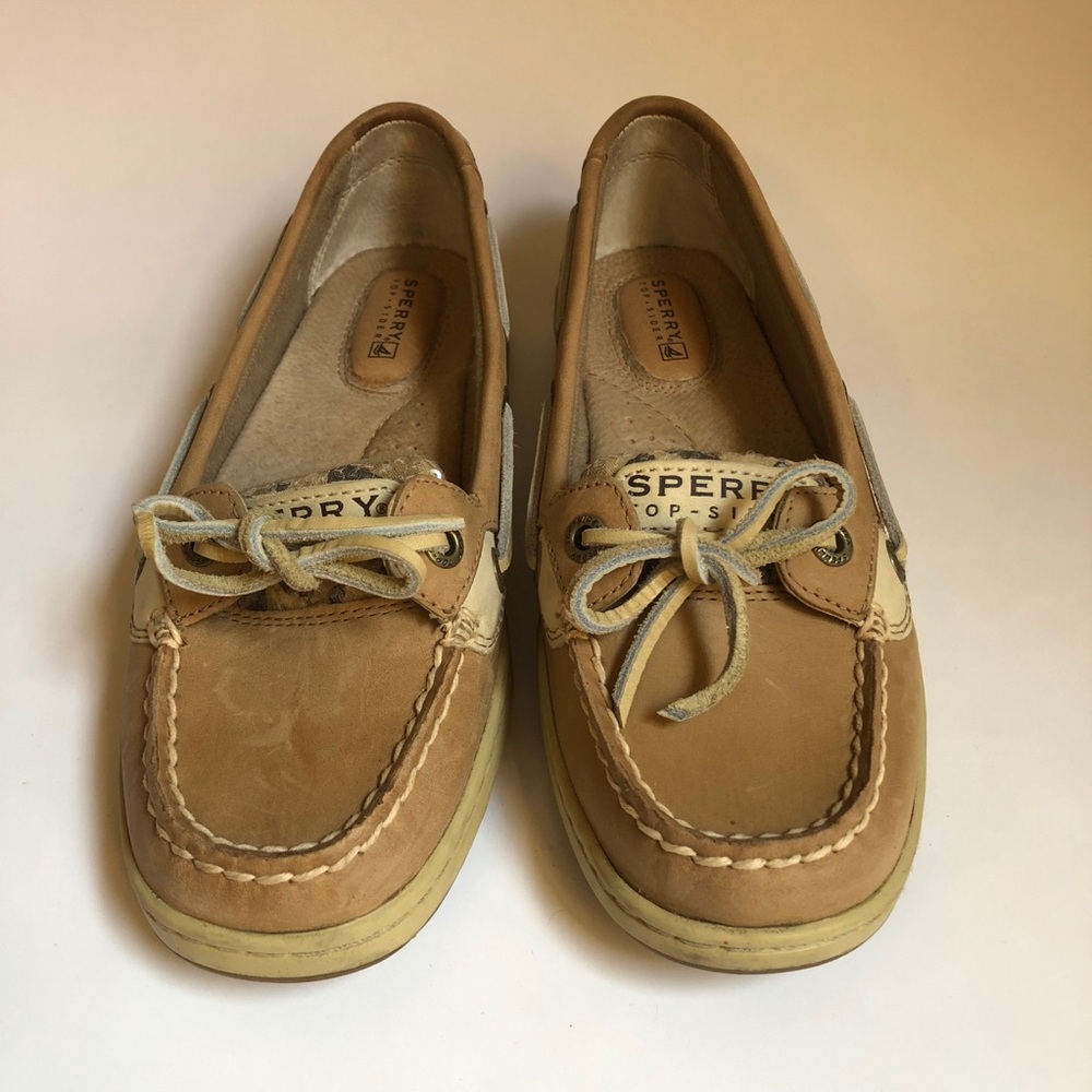 Sperry Top Sider Leather Cheetah Boat Shoes